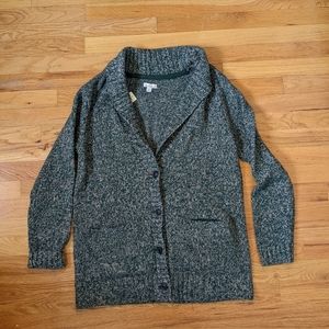 LL Bean Green Ragwool Cardigan Women's Large NWT